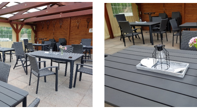 Neue Möbel für die Tennis-Anlage